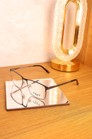 Armação de Grau Retangular Grafite cinza escuro - YOUV