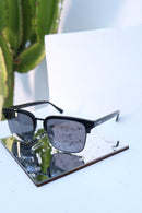 Óculos de Sol Quadrado Preto brilhante - Colcci